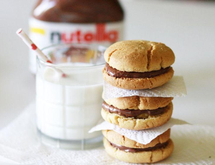 Anything with Nutella is good in my book. Nutella Sandwich Cookies from A Beautiful Mess.